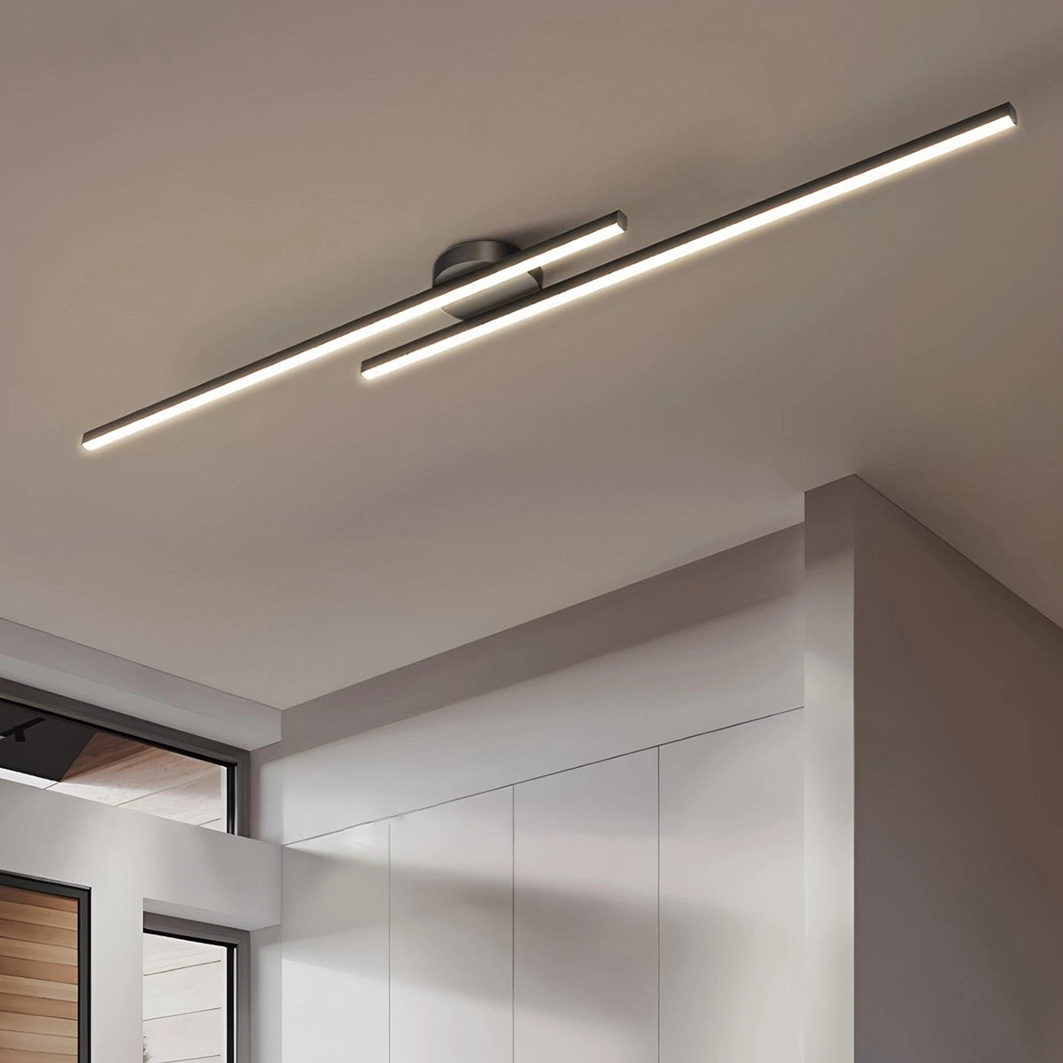 Antizer Simple Linear Ceiling Light for Living Room