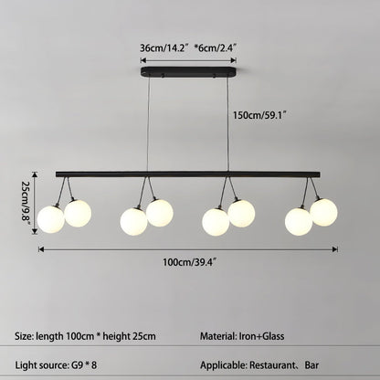 Antizer Valentina Nordic LED Glass Ball Chandelier