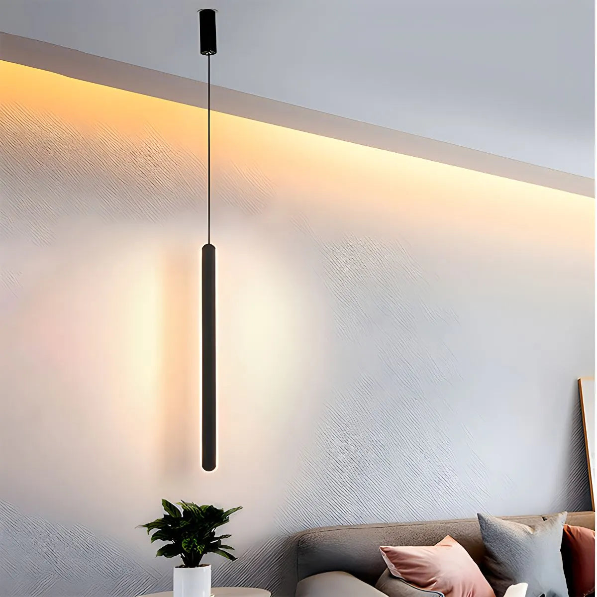 Antizer Modern LED Linear Pendant Light Bedside Lamp