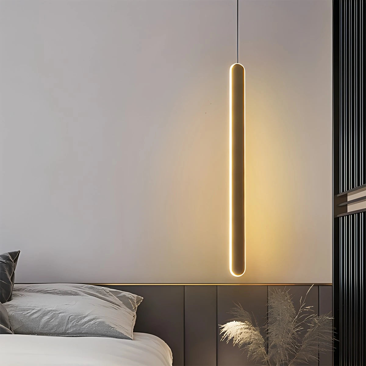 Antizer Modern LED Linear Pendant Light Bedside Lamp