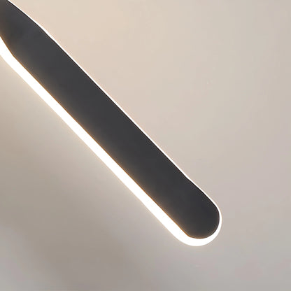 Antizer Modern LED Linear Pendant Light Bedside Lamp