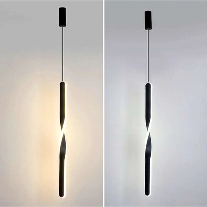 Antizer Modern LED Linear Pendant Light Bedside Lamp