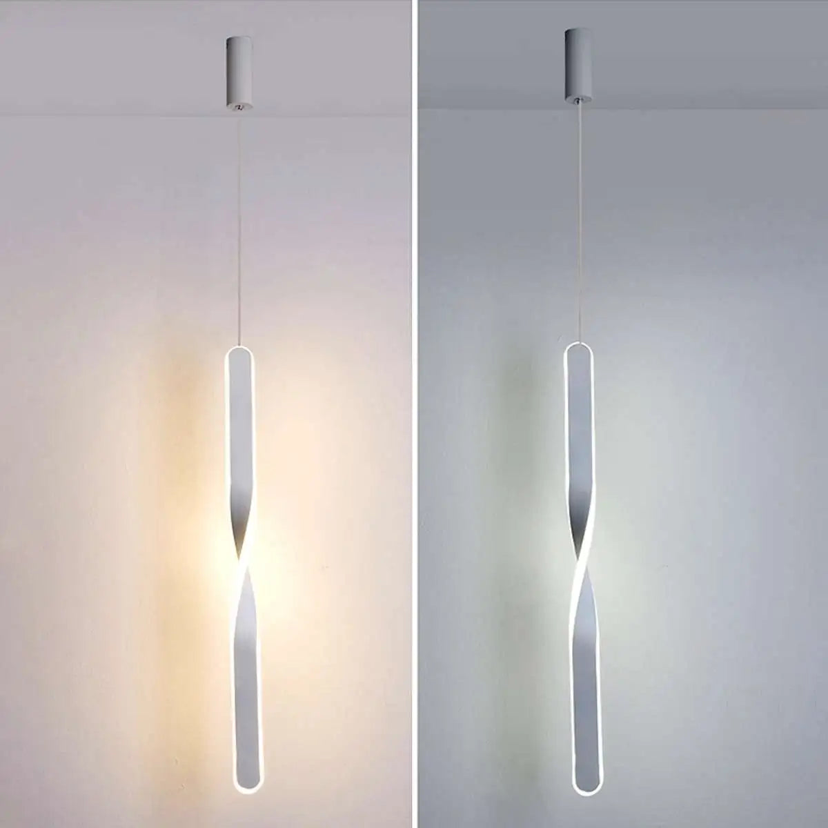 Antizer Modern LED Linear Pendant Light Bedside Lamp