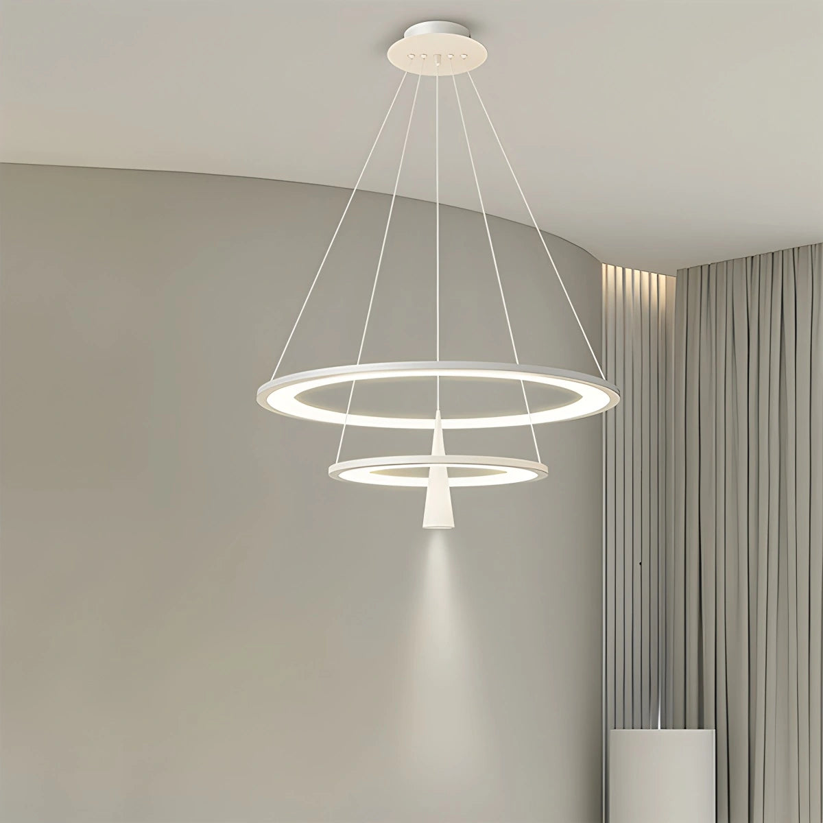 Acrylic Double Layer Pendant Light