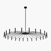 Antizer Modern Adjustable Candelabra Chandelier for Living Room