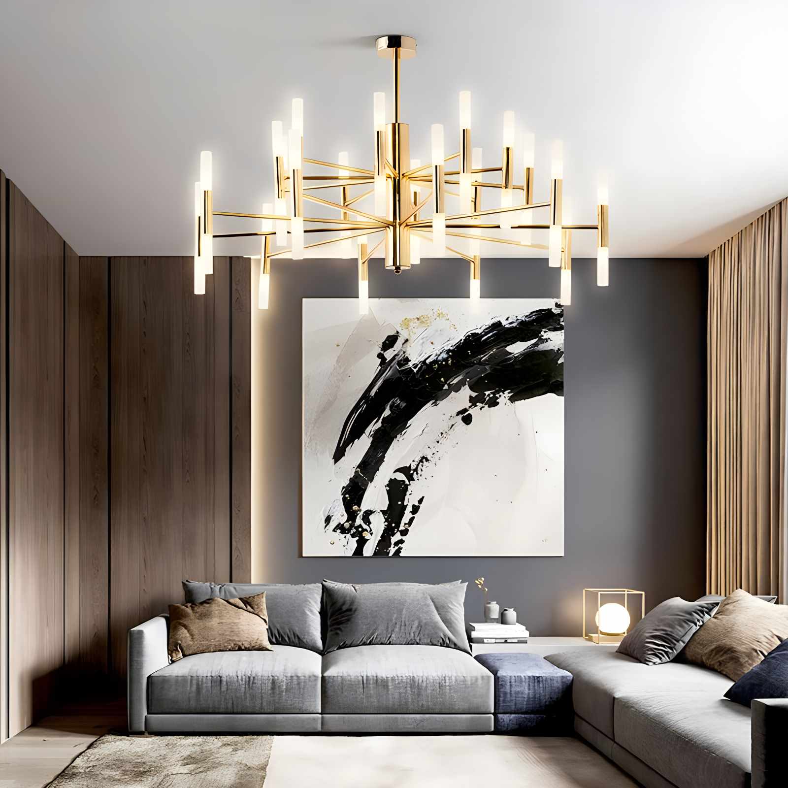 Adjustable Round Tube Chandelier