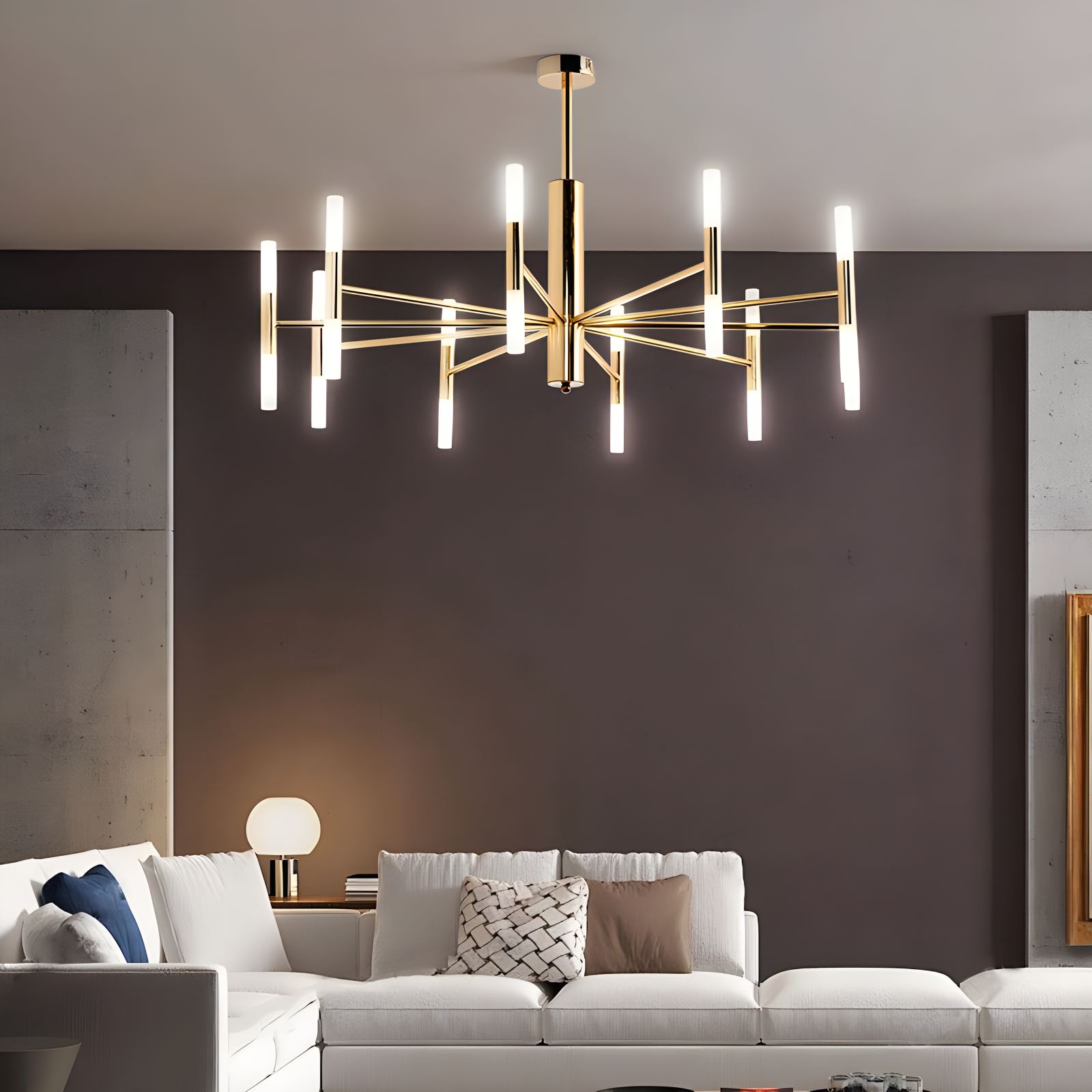 Adjustable Round Tube Chandelier