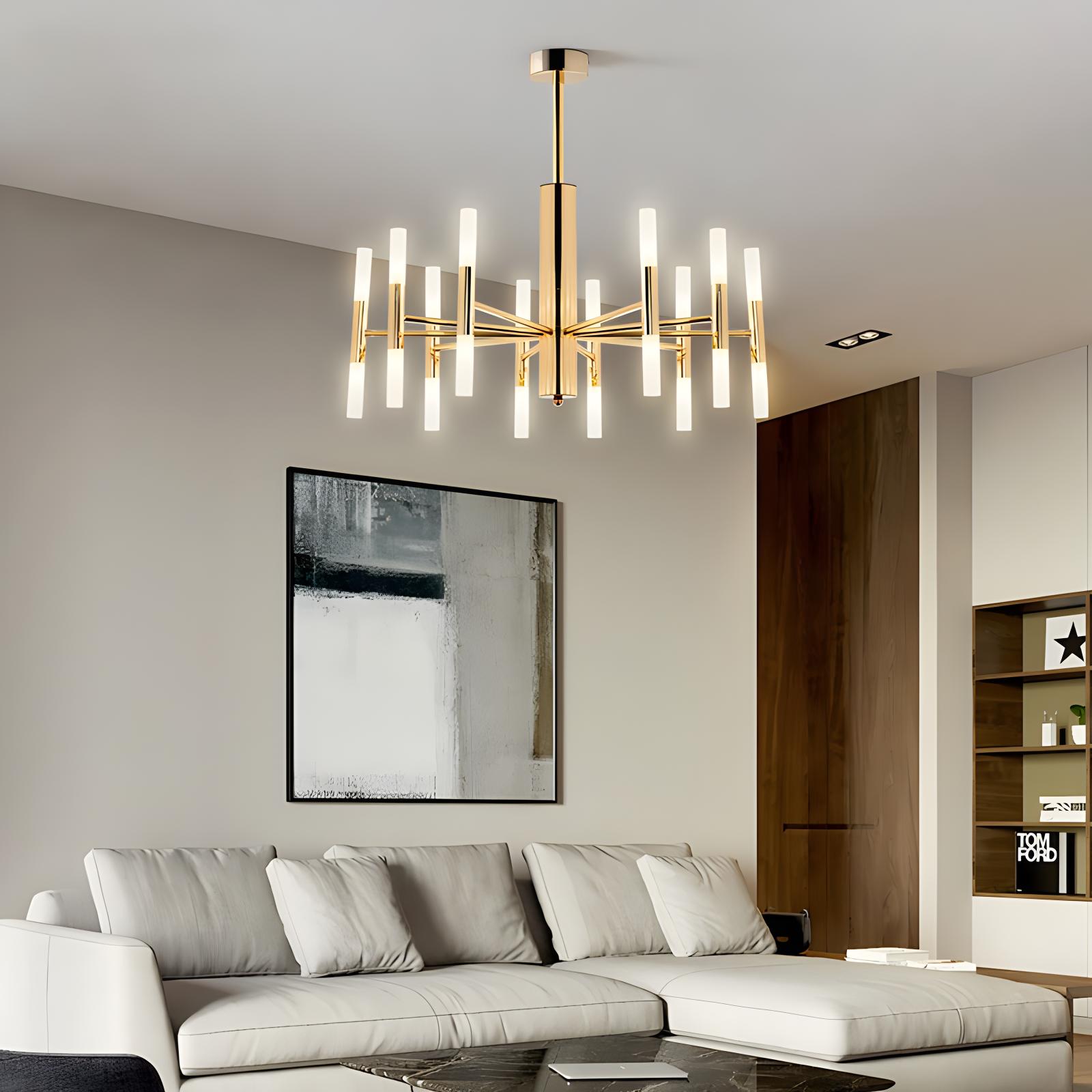 Adjustable Round Tube Chandelier