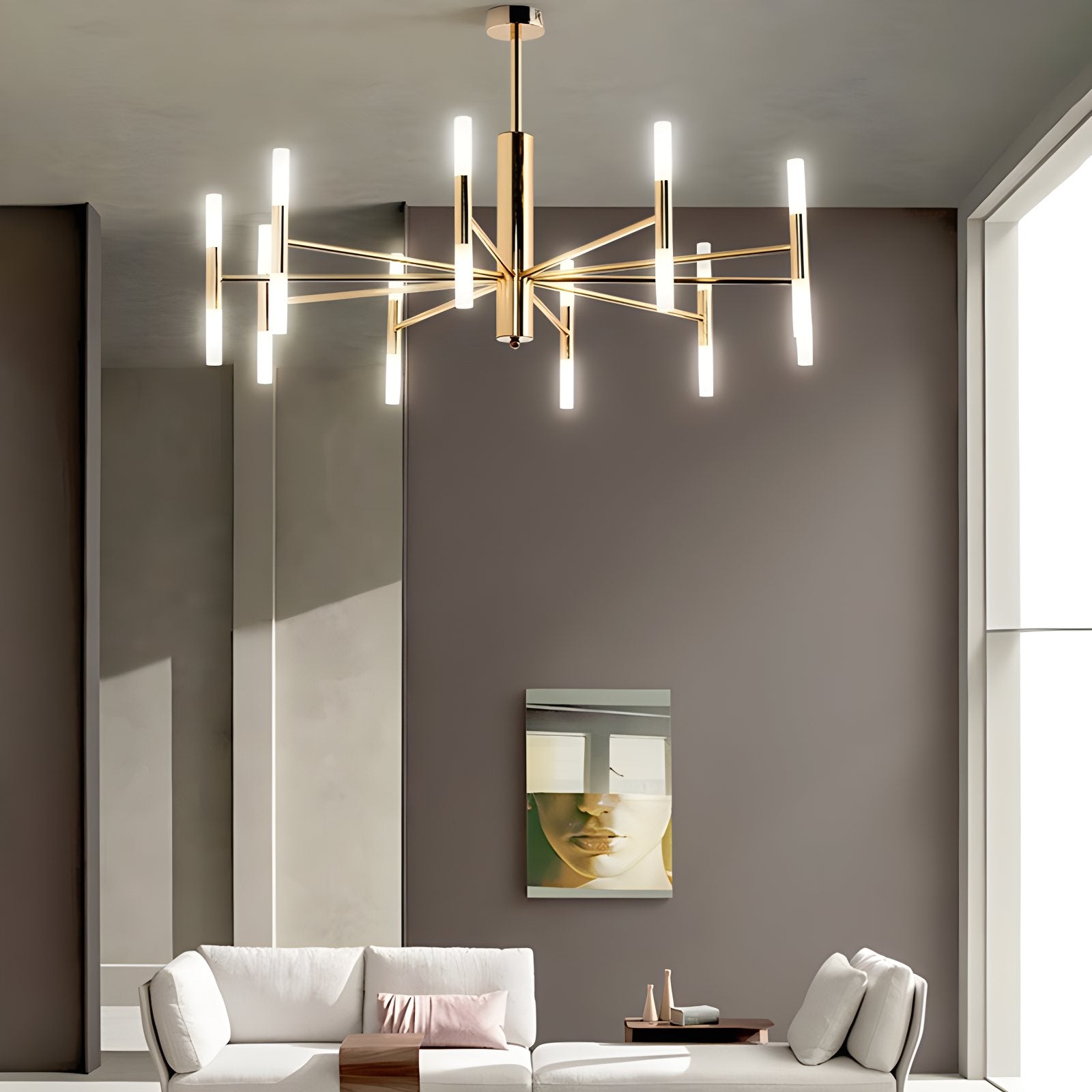 Adjustable Round Tube Chandelier