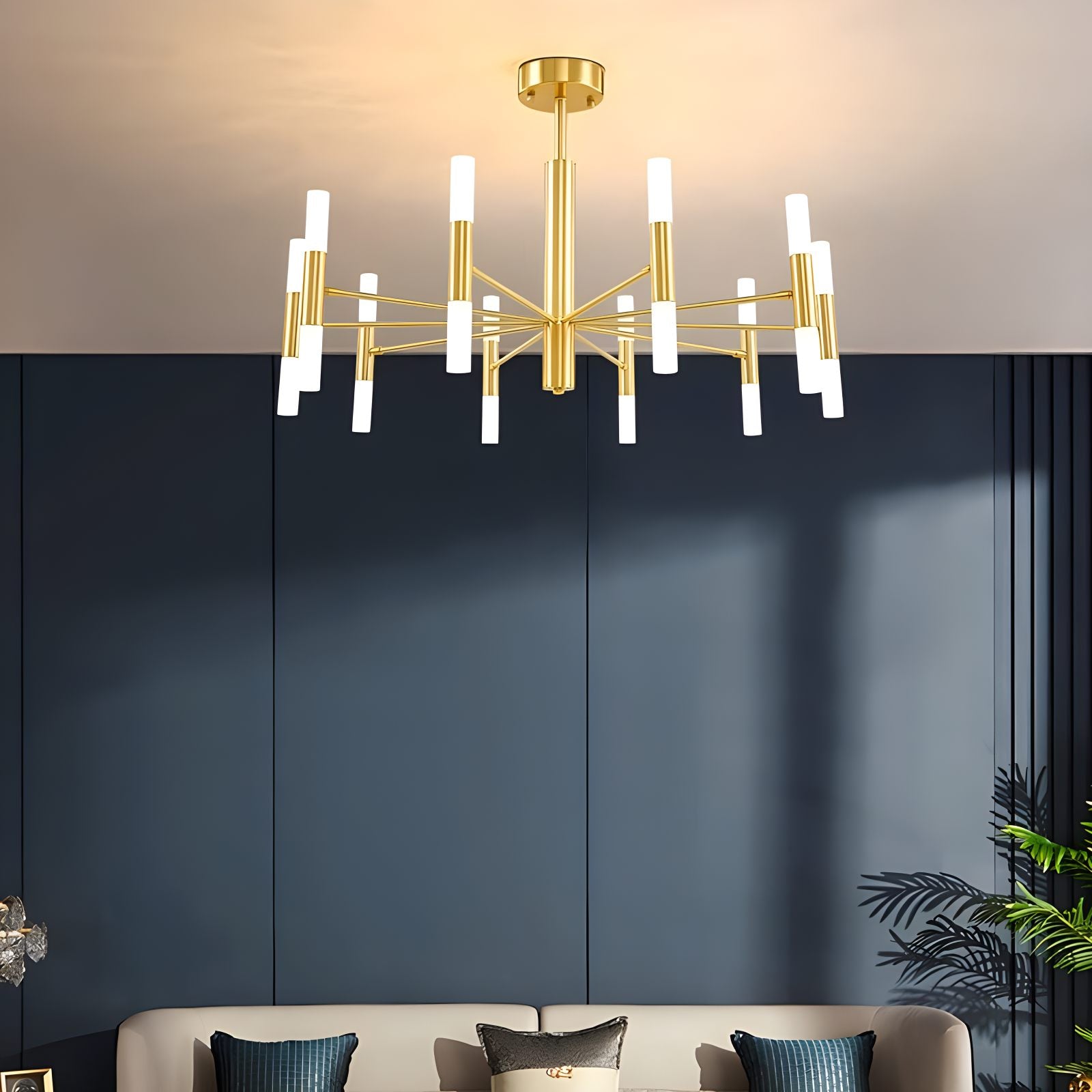 Adjustable Round Tube Chandelier