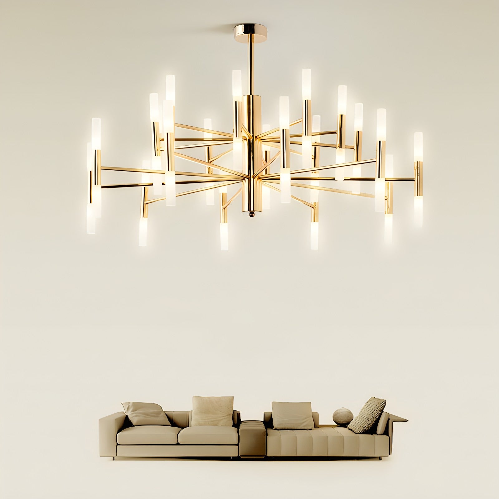 Adjustable Round Tube Chandelier