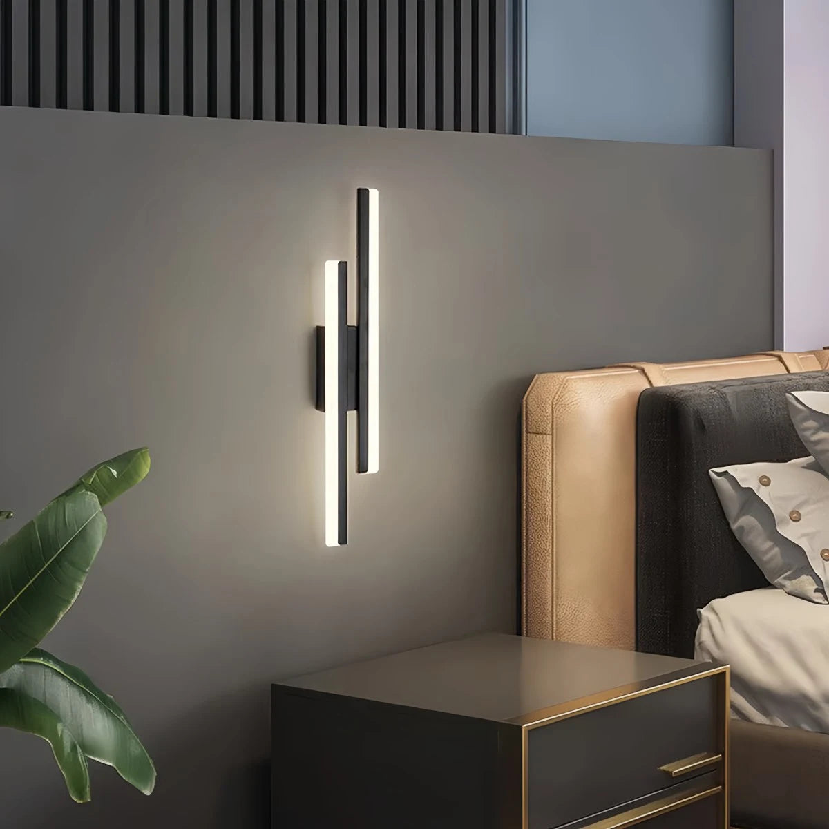 Antier Alana Minimalist H-Shaped Wall Lamp