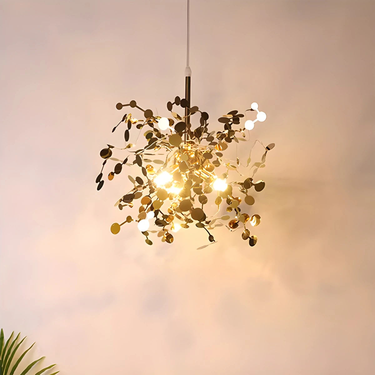 Antizer Argent/Gold Cloud Multi Pendant Chandelier