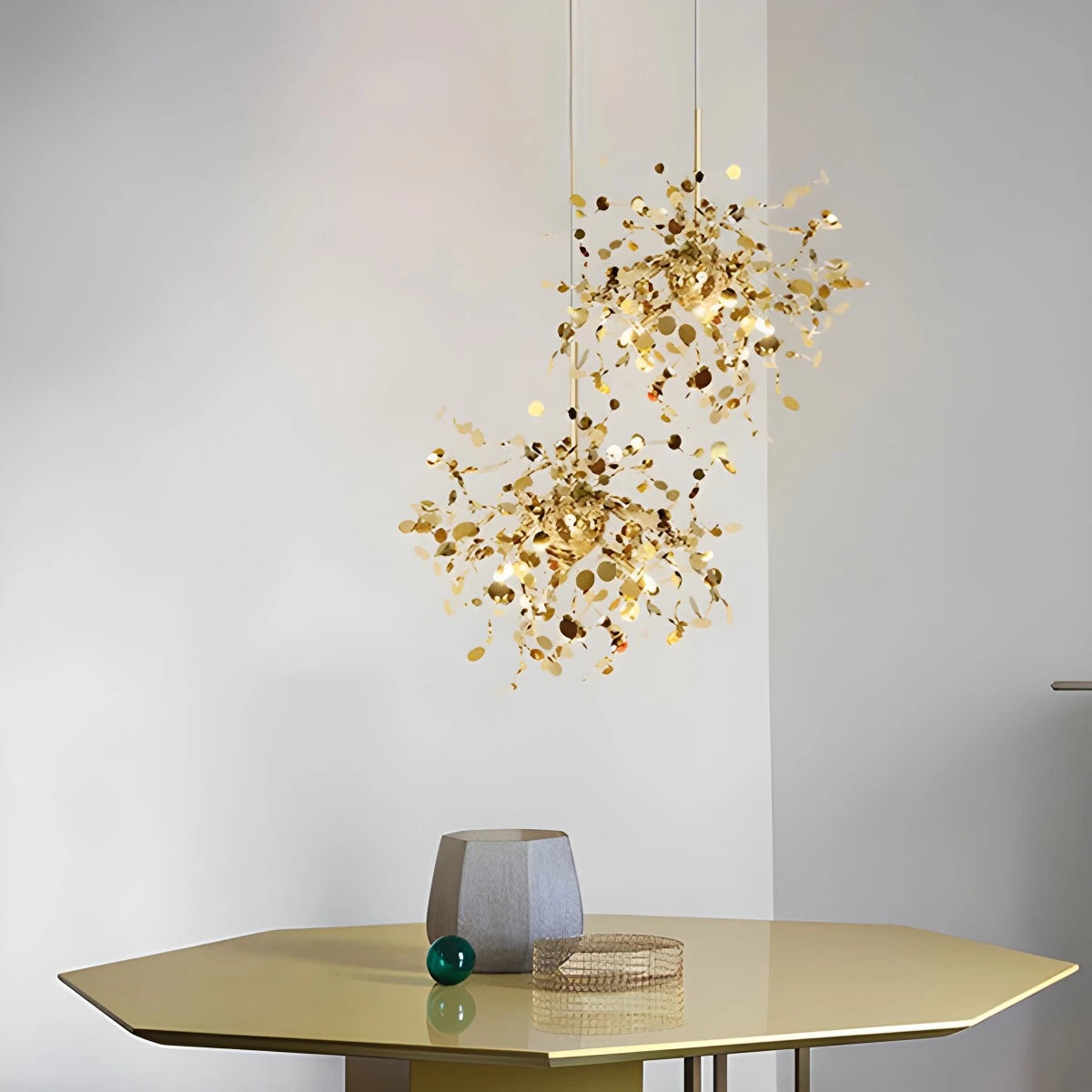 Antizer Argent/Gold Cloud Multi Pendant Chandelier