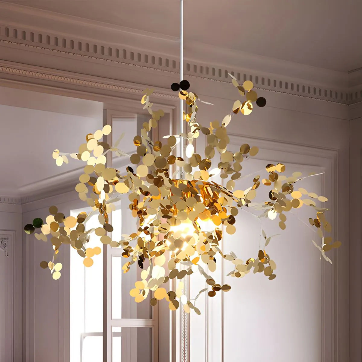 Antizer Argent/Gold Cloud Multi Pendant Chandelier