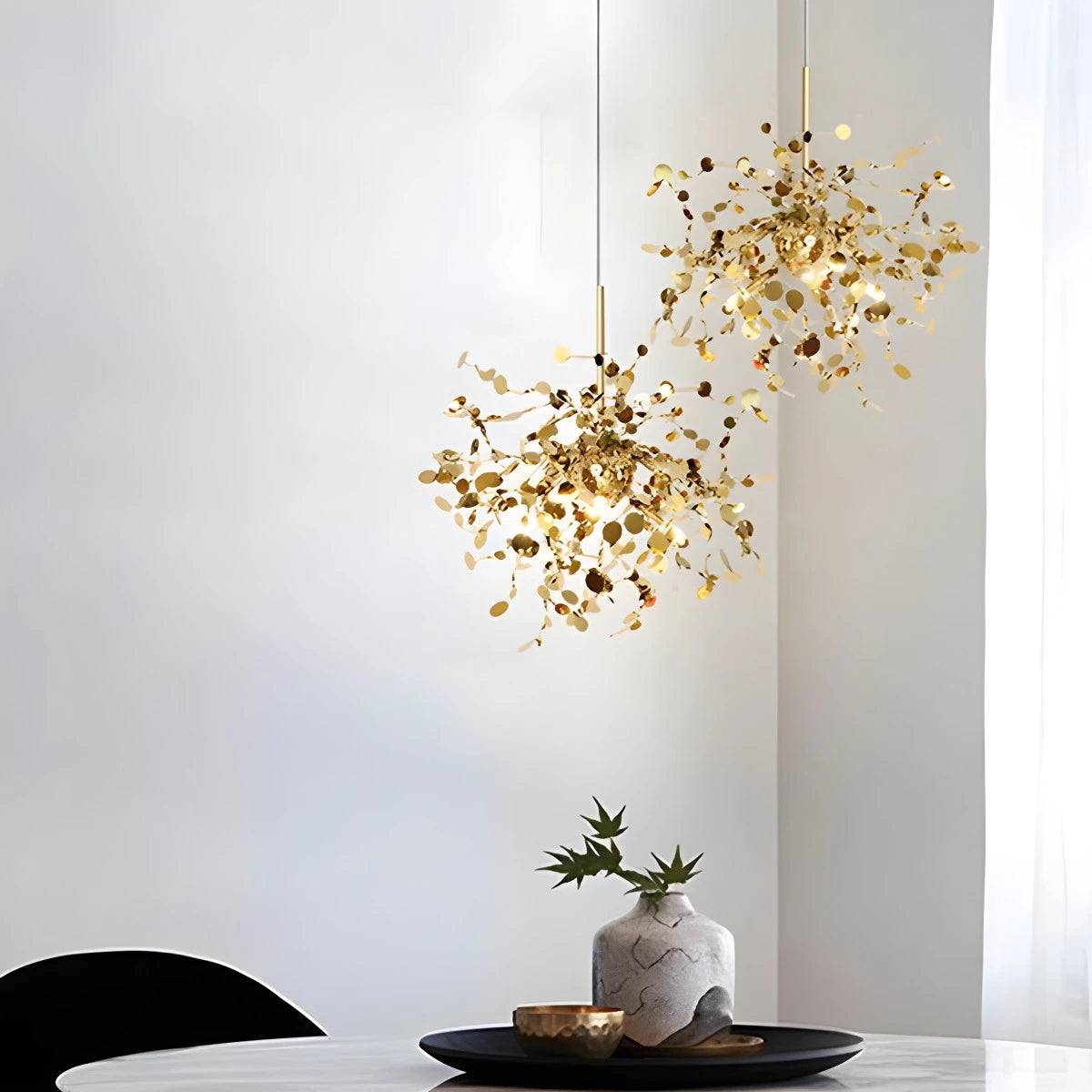 Antizer Argent/Gold Cloud Multi Pendant Chandelier