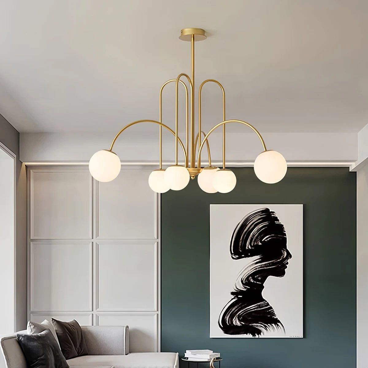 Antizer Avi Double Layer Glass Chandelier