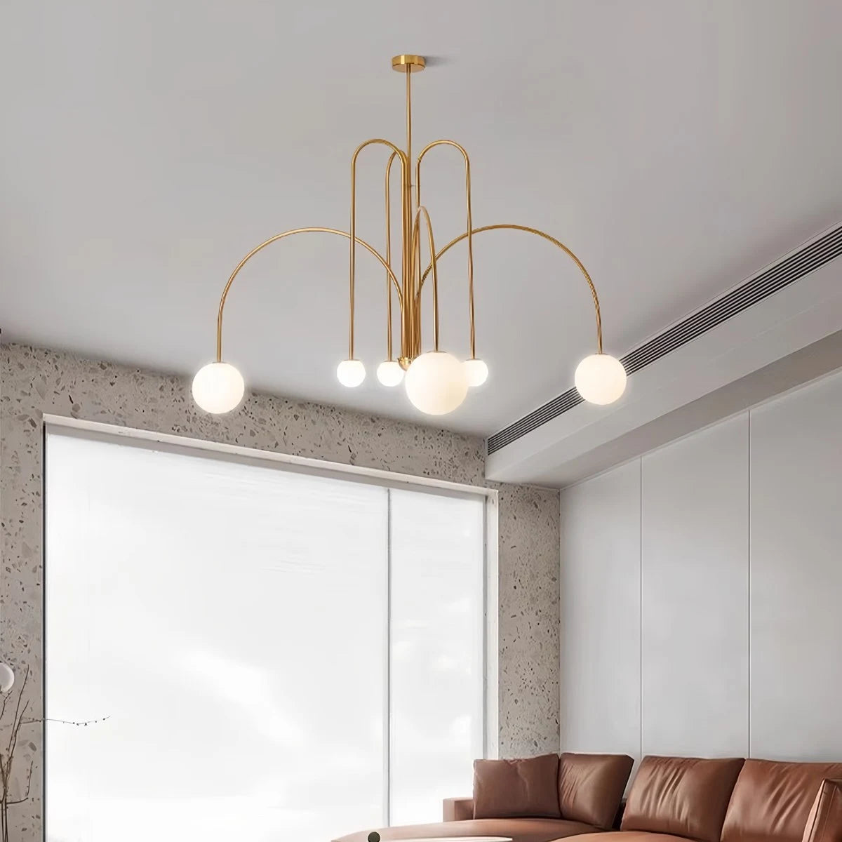 Antizer Avi Double Layer Glass Chandelier