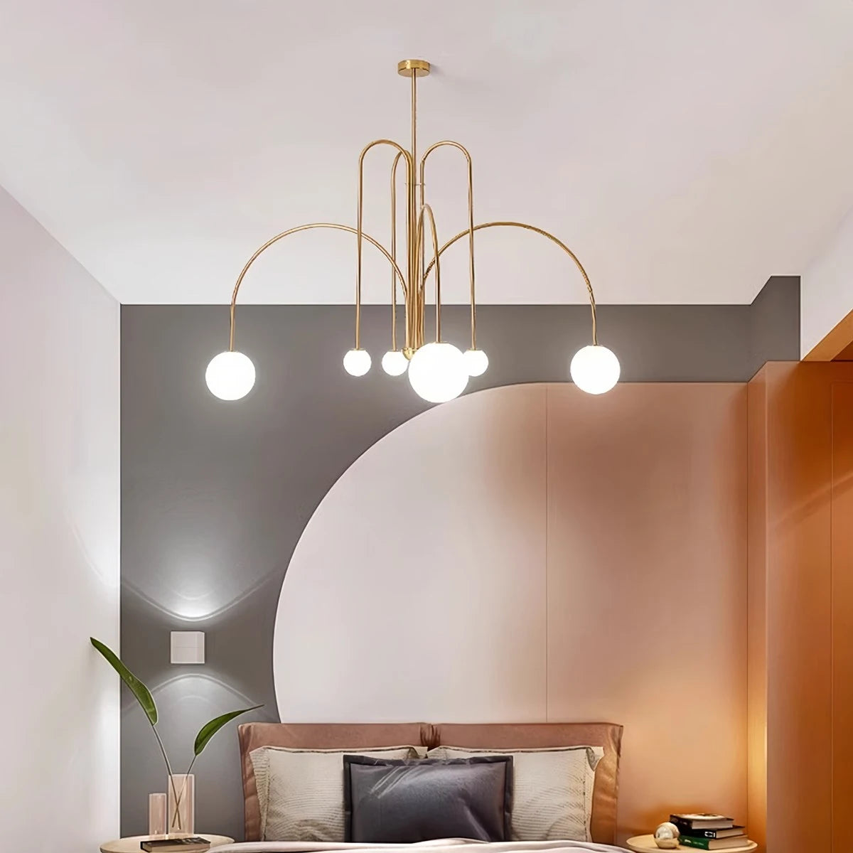 Antizer Avi Double Layer Glass Chandelier