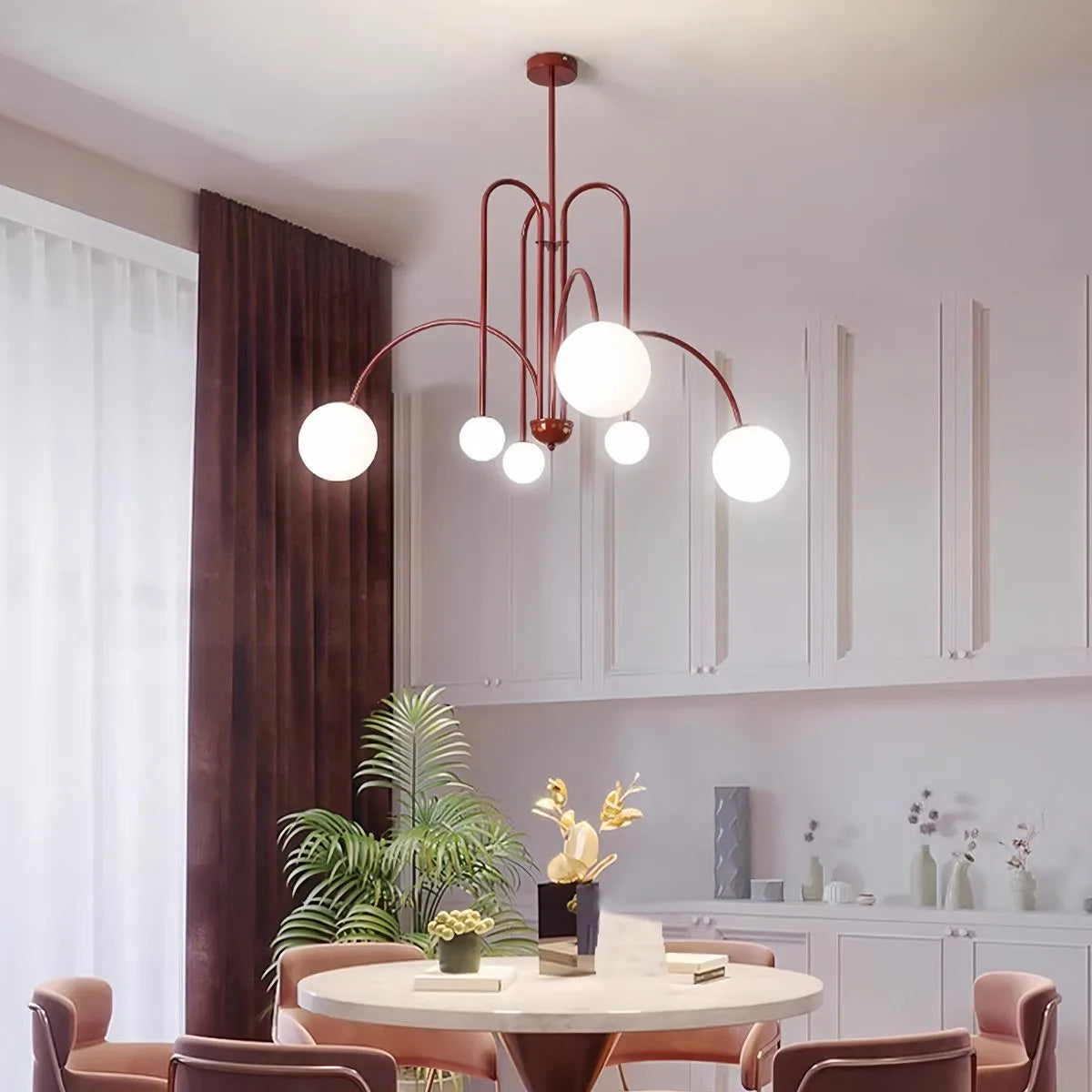 Antizer Avi Double Layer Glass Chandelier