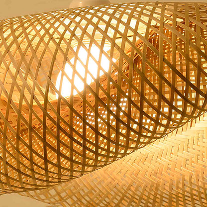 Antizer Bamboo Weaving Pendant Light for Dining Room