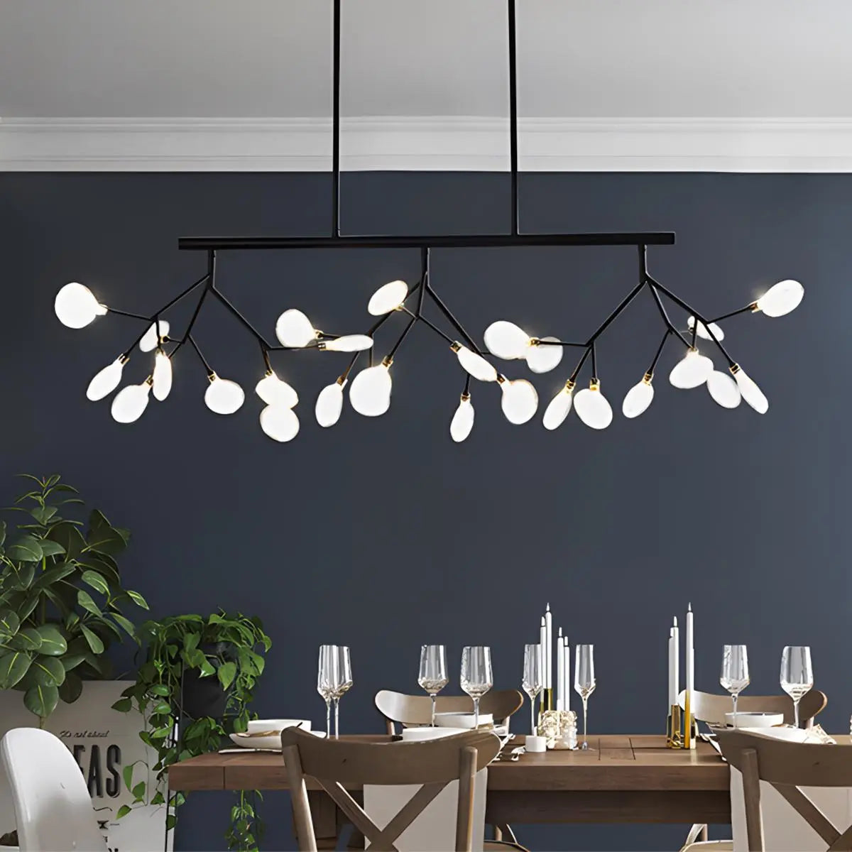 Black Firefly LED Chandelier