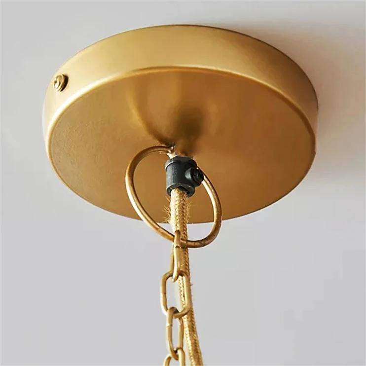 Antizer Boho Vintage Twine Fringe Pendant Light