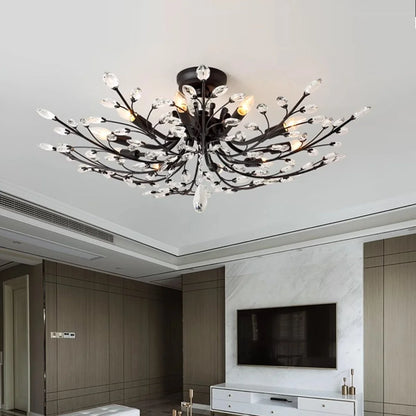 Antizer Branch Crystal Chandelier for Living Room