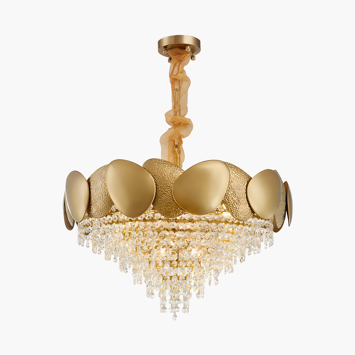 Luxurious Crystal Golden Chandelier