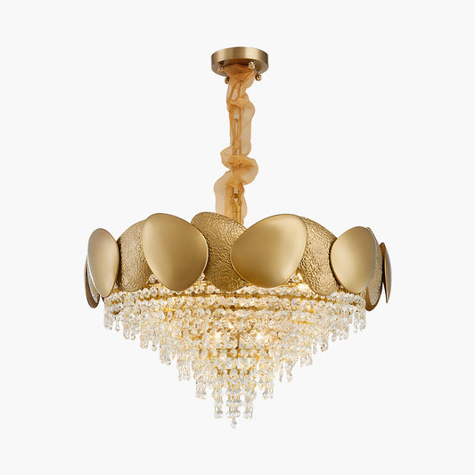 Antizer Luxurious Crystal Golden Chandelier