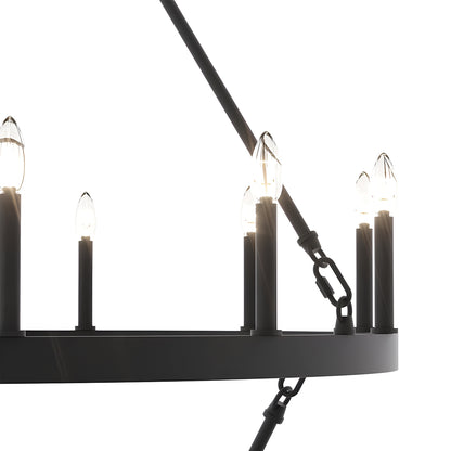 Antizer Candle Shaped Chandelier for Dining Room