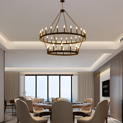 Antizer Candle Shaped Chandelier for Dining Room