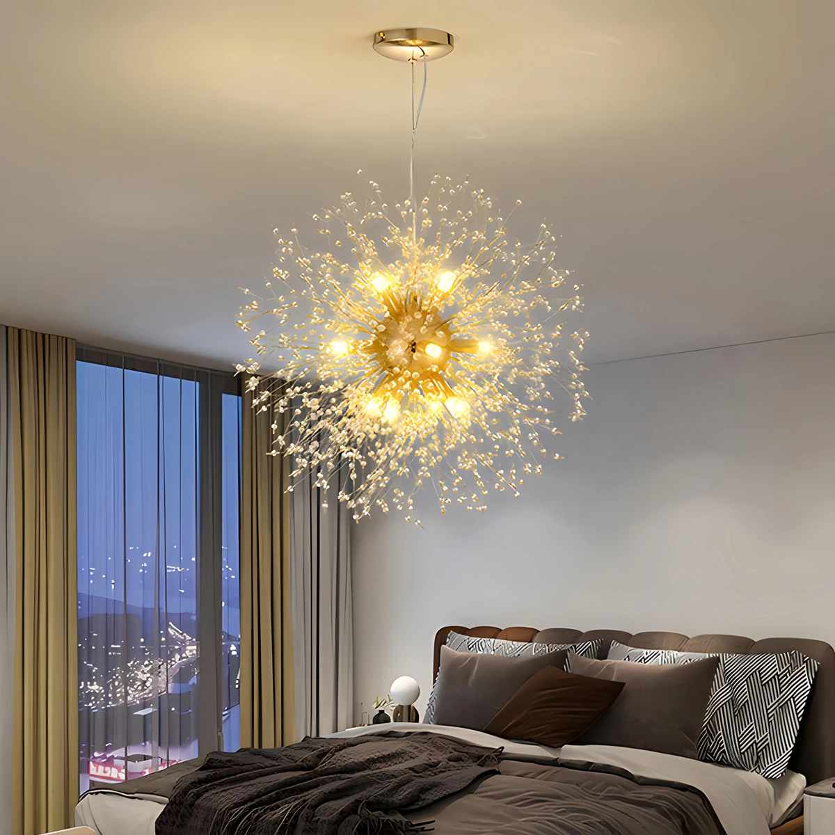 Antizer Charlie Dandelion Crystal Chandelier