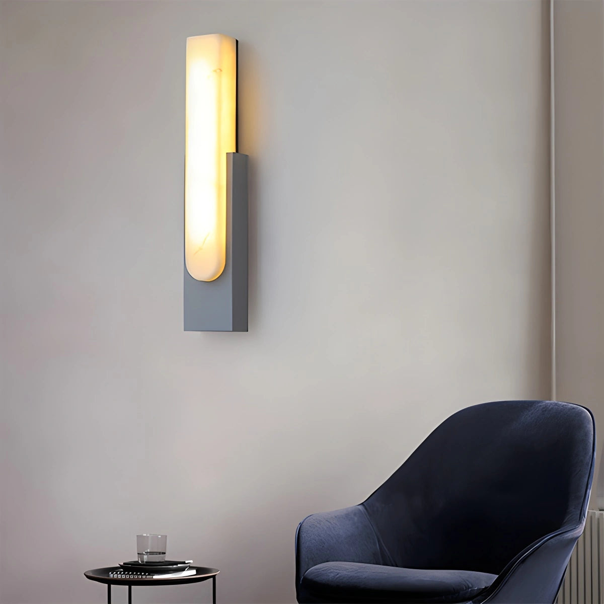 Antizer Chinese Style Alabaster Wall Lamp for Bedroom