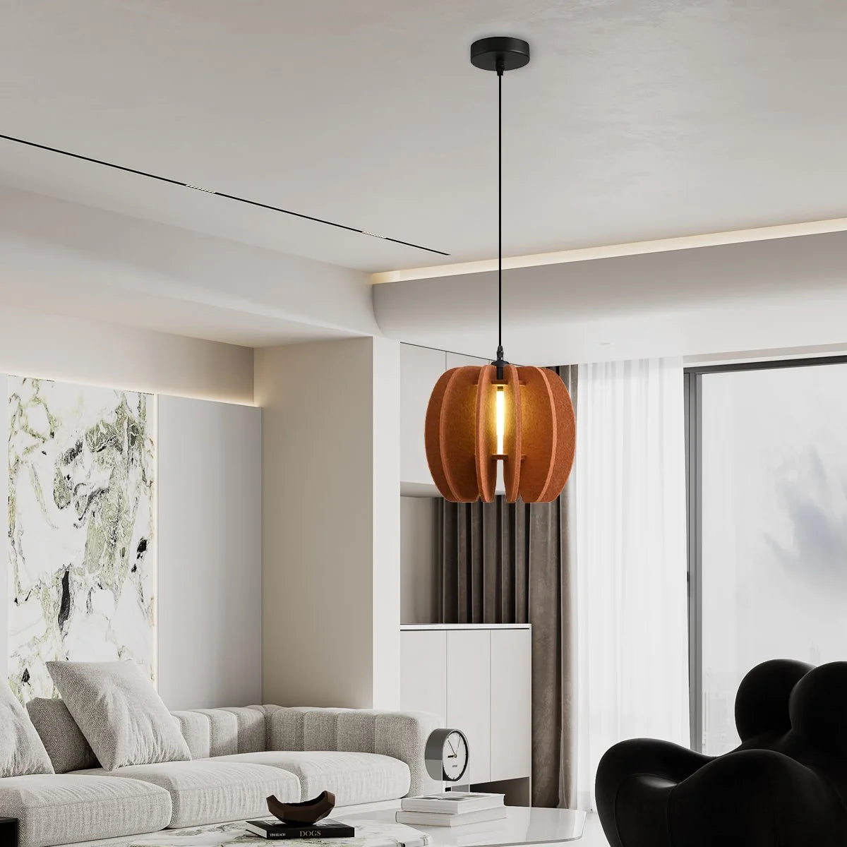 Antizer Circular Arc Piece Acoustic Pendant Light