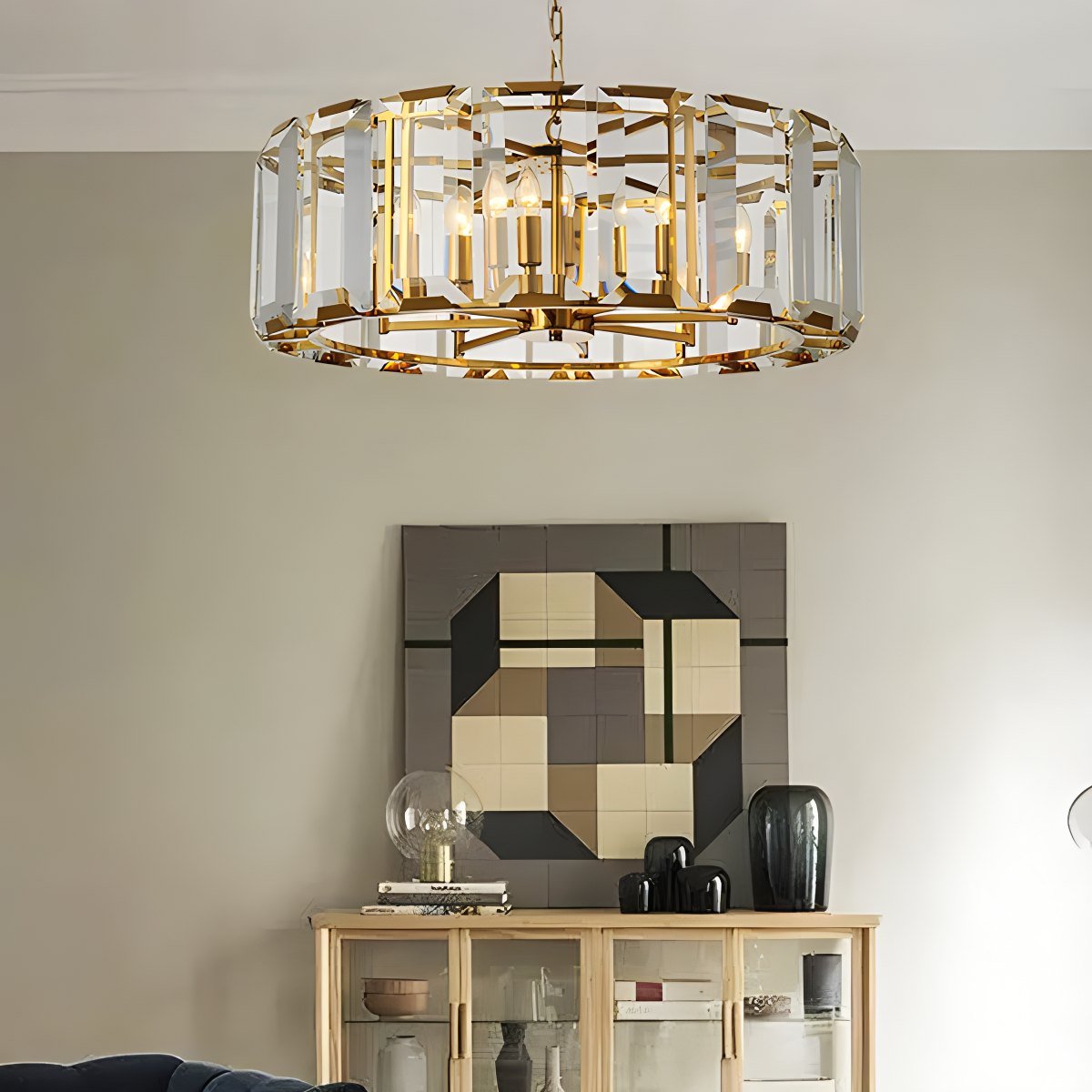 Circular Glass Chandelier