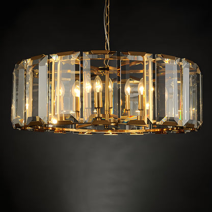 Antizer Circular Glass Chandelier for Dining Room