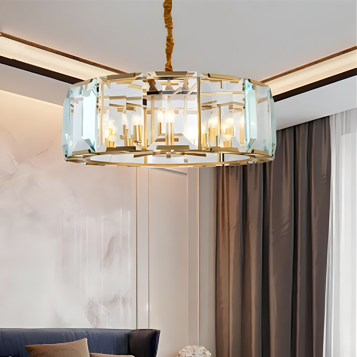 Circular Glass Chandelier