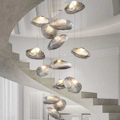 Antizer Light Luxury Cloud Shape Glass Pendant Light