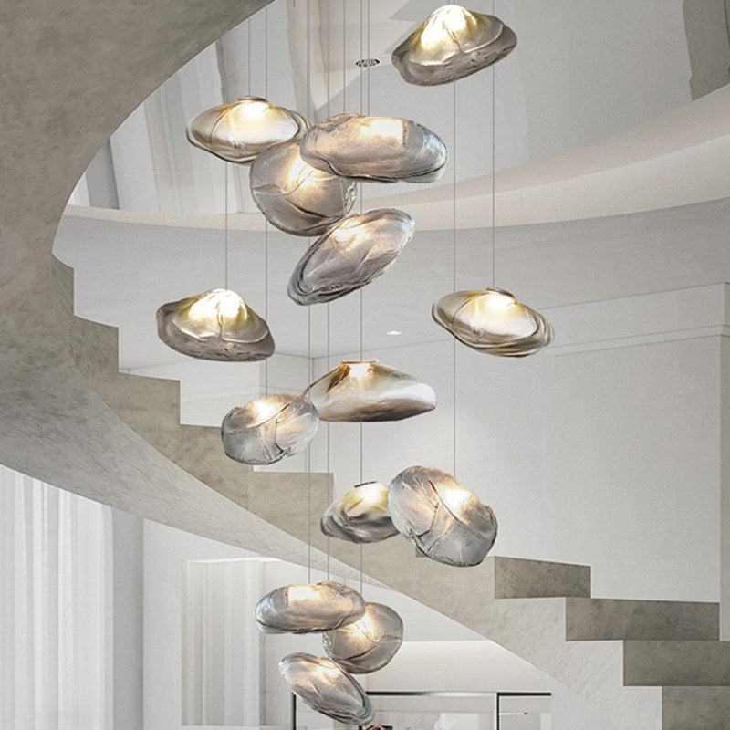 Light Luxury Cloud Glass Pendant Light