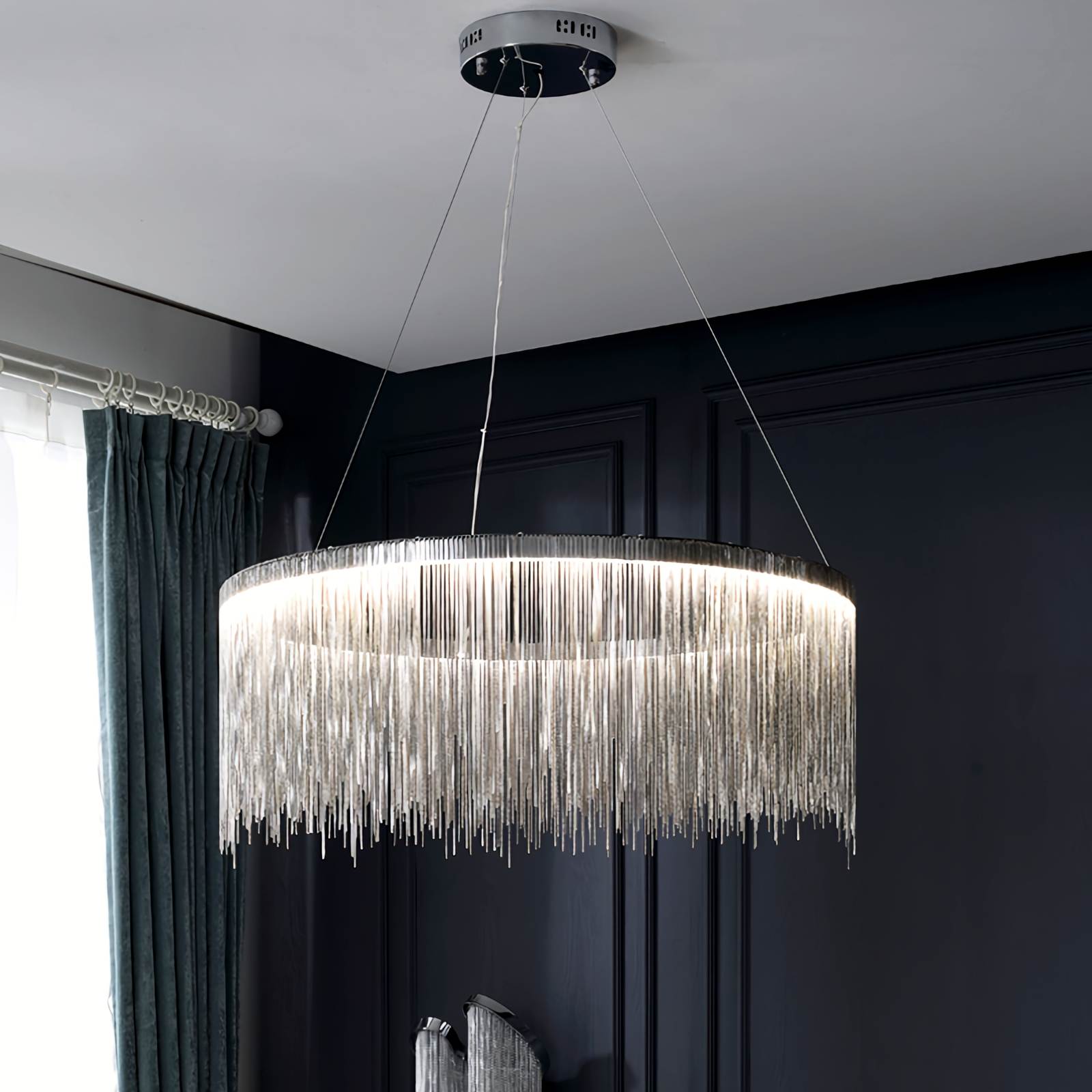 Tassel Chain Art Chandelier