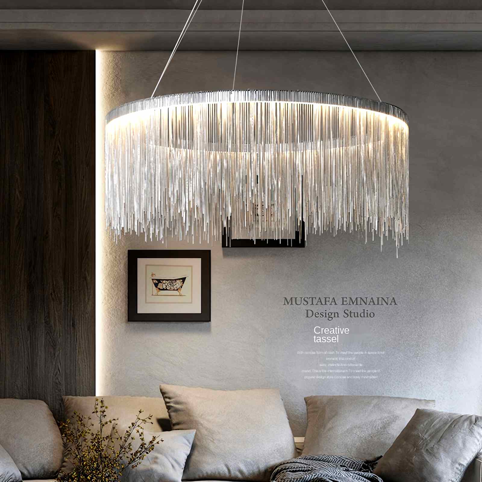 Tassel Chain Art Chandelier