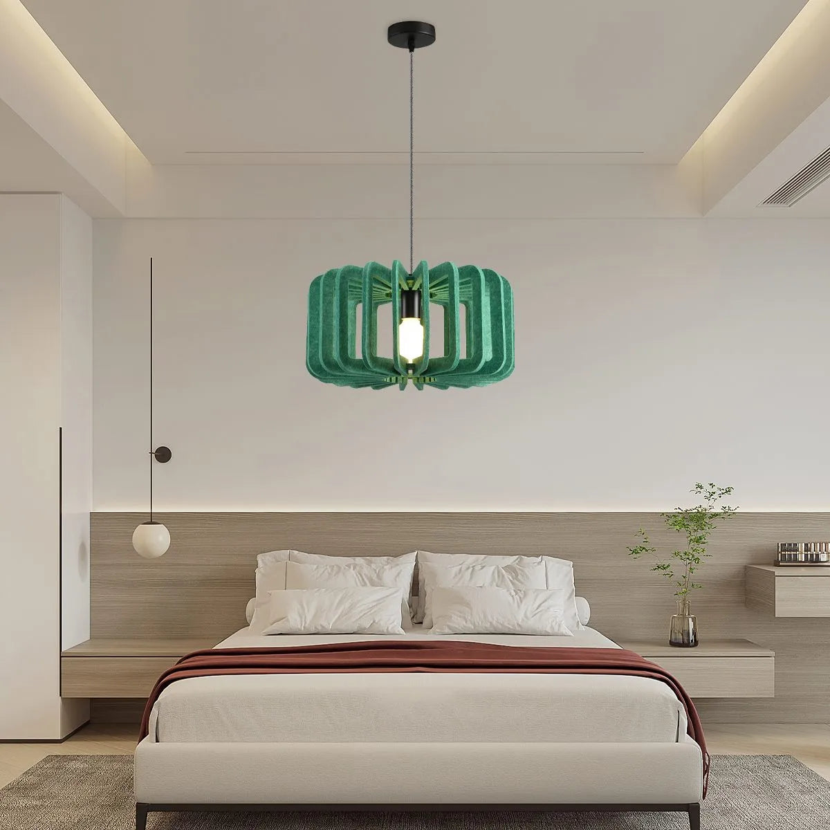 Antizer Column Shaped Birdcage Acoustic Pendant Light