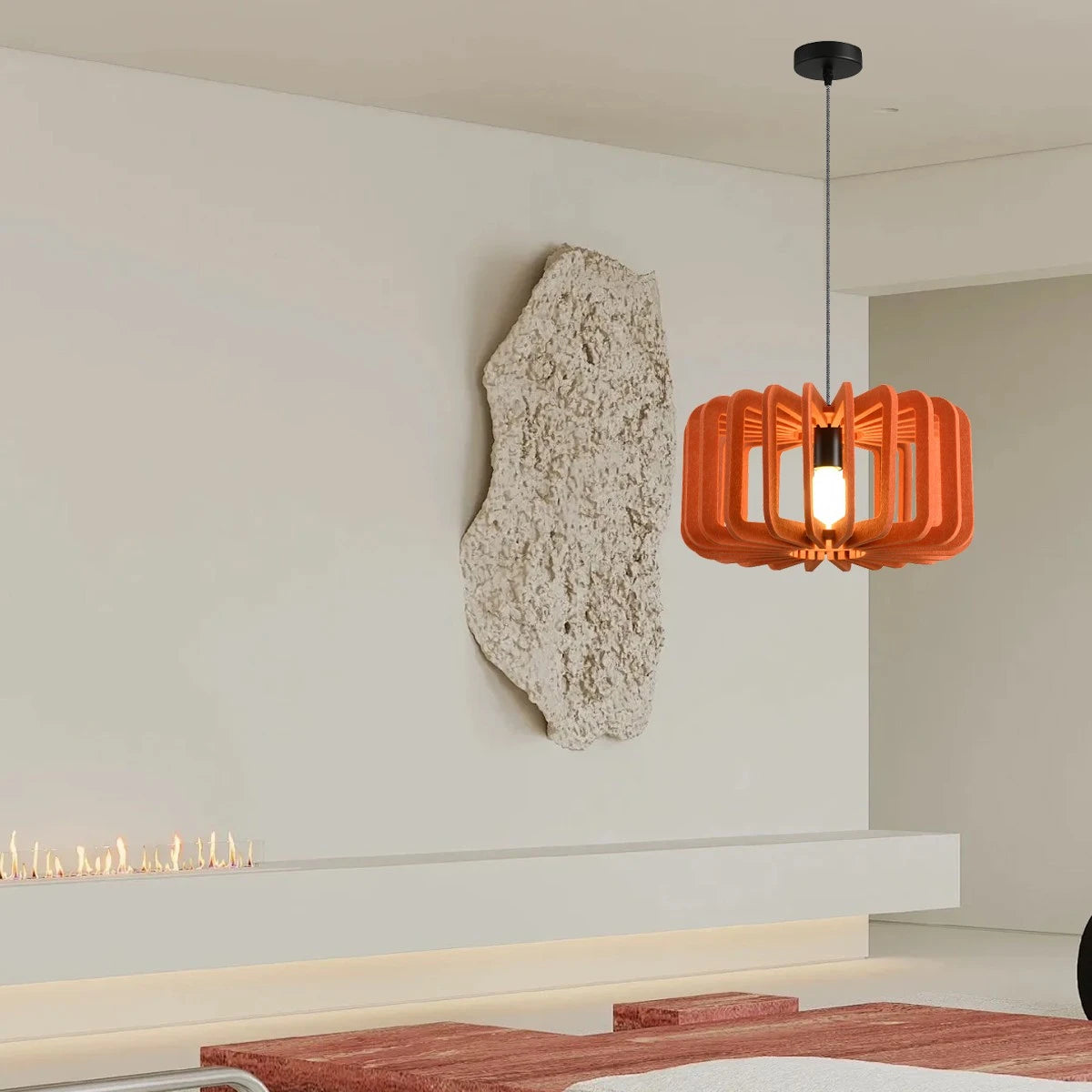 Antizer Column Shaped Birdcage Acoustic Pendant Light