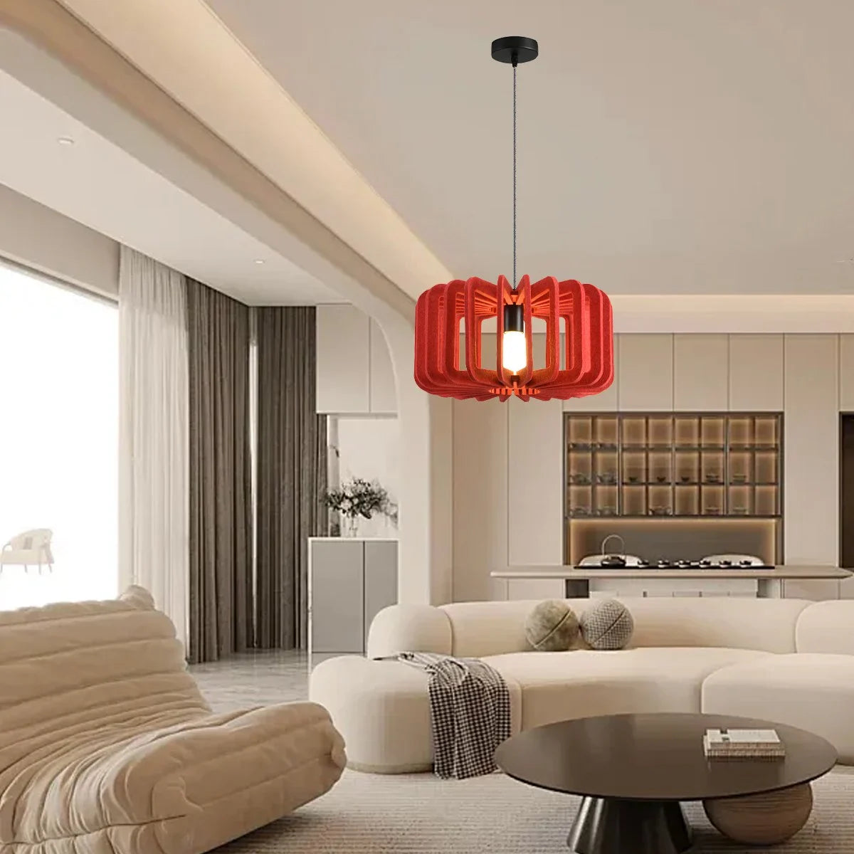 Antizer Column Shaped Birdcage Acoustic Pendant Light