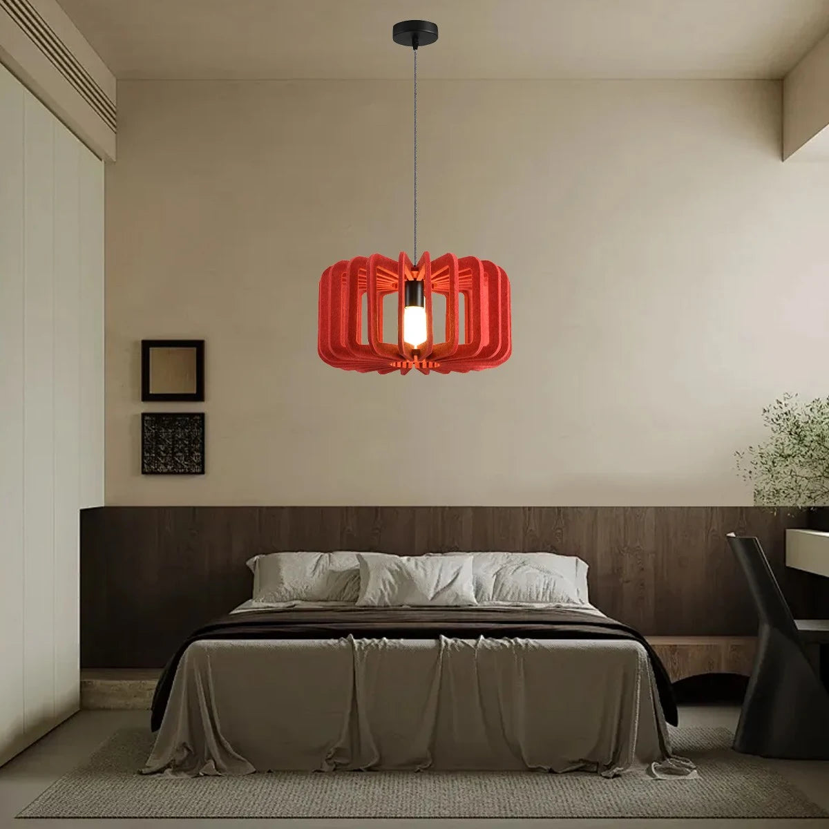 Antizer Column Shaped Birdcage Acoustic Pendant Light