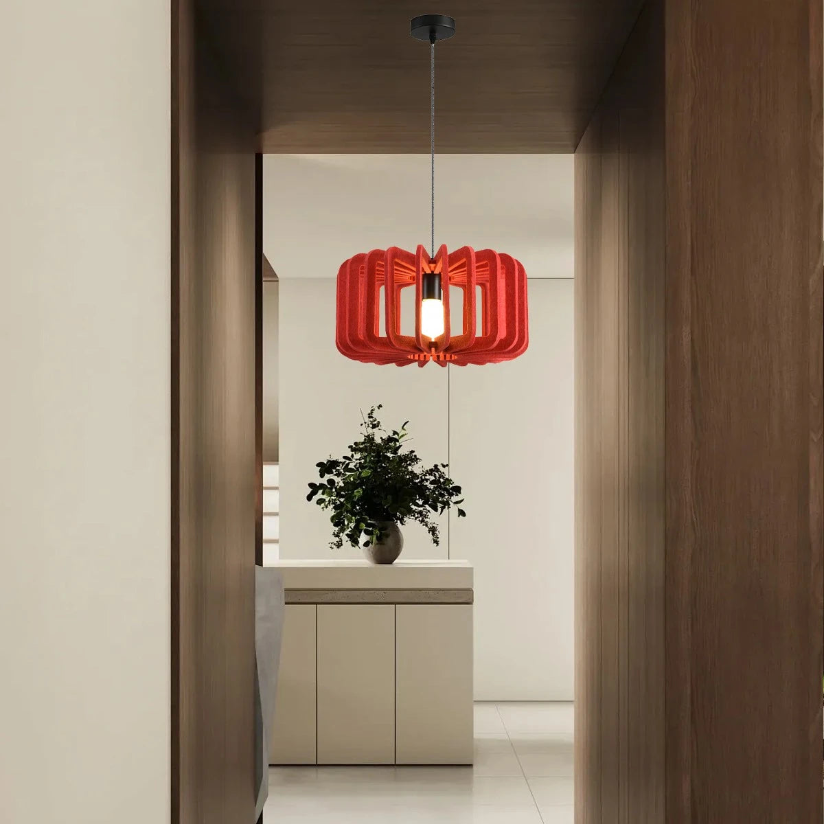 Antizer Column Shaped Birdcage Acoustic Pendant Light