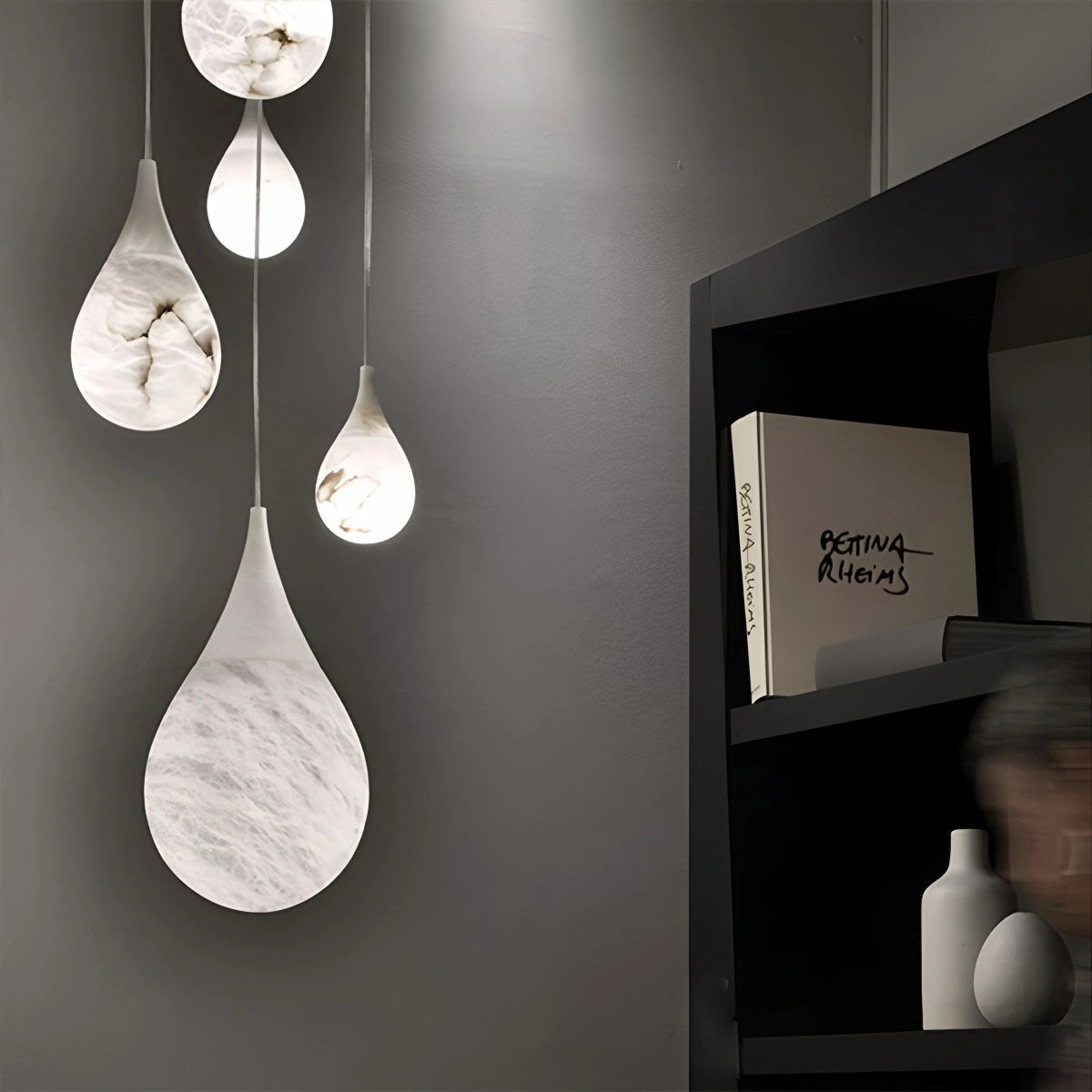 Antizer Creative Waterdrop Spanish Alabaster Pendant Light