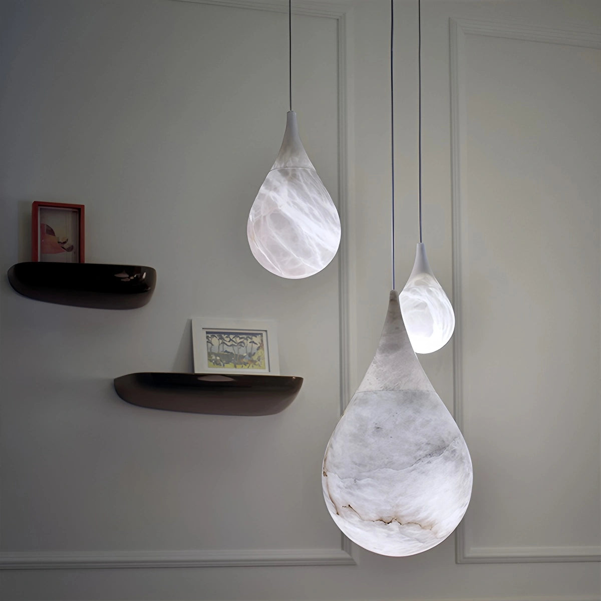 Antizer Creative Waterdrop Spanish Alabaster Pendant Light