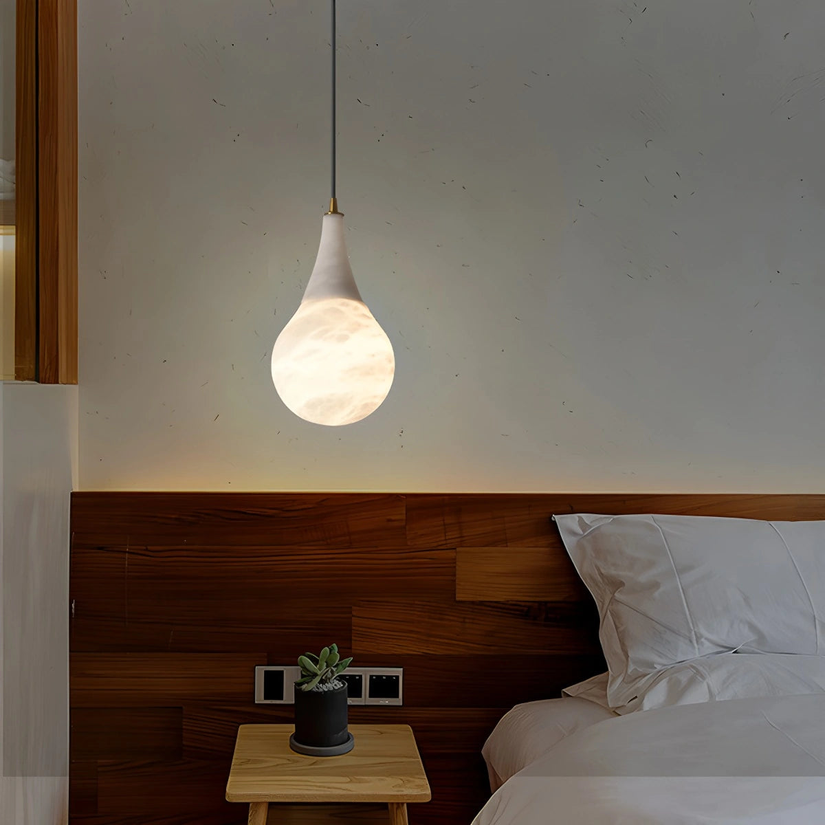 Antizer Creative Waterdrop Spanish Alabaster Pendant Light